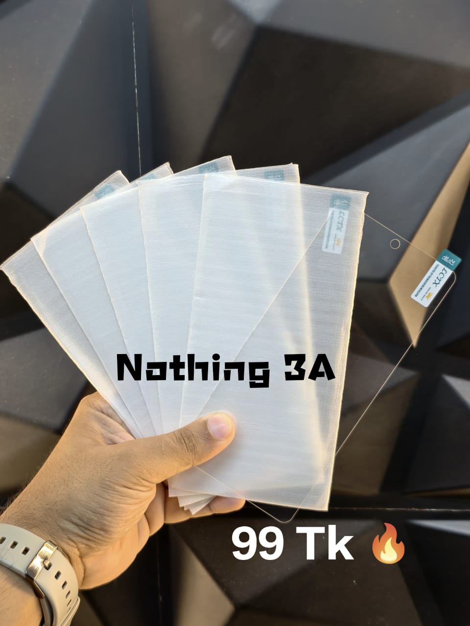 Nothing 3A Glass Screen protector without Black Border